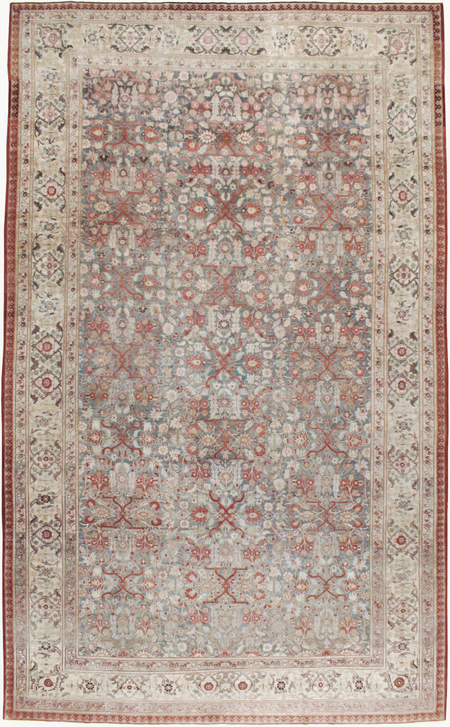 Antique Persian Tabriz Carpet, No.20338 - Staging