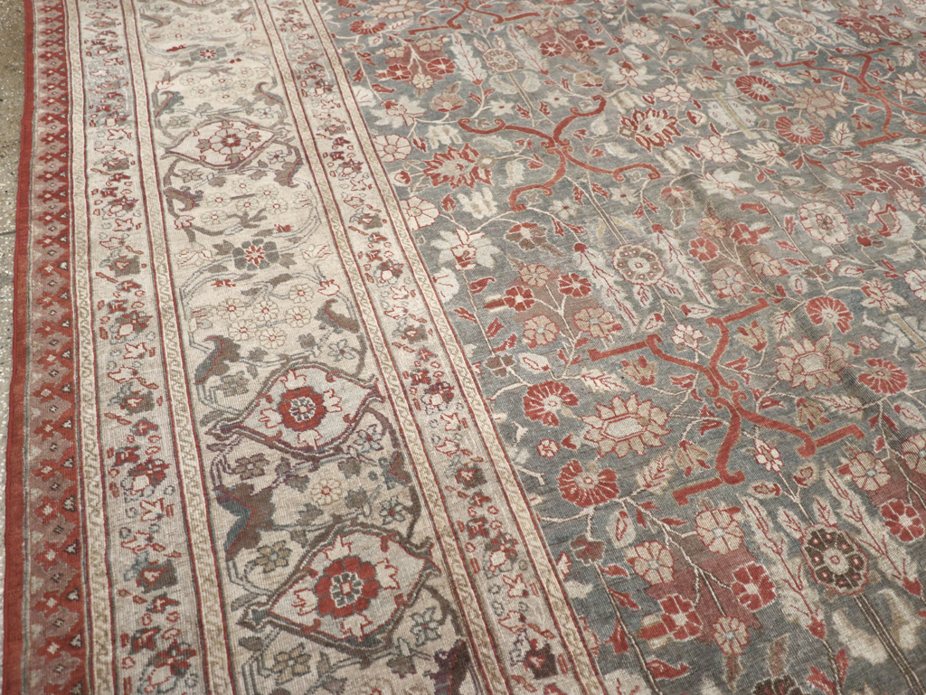 Antique Persian Tabriz Carpet, No.20338 - Staging