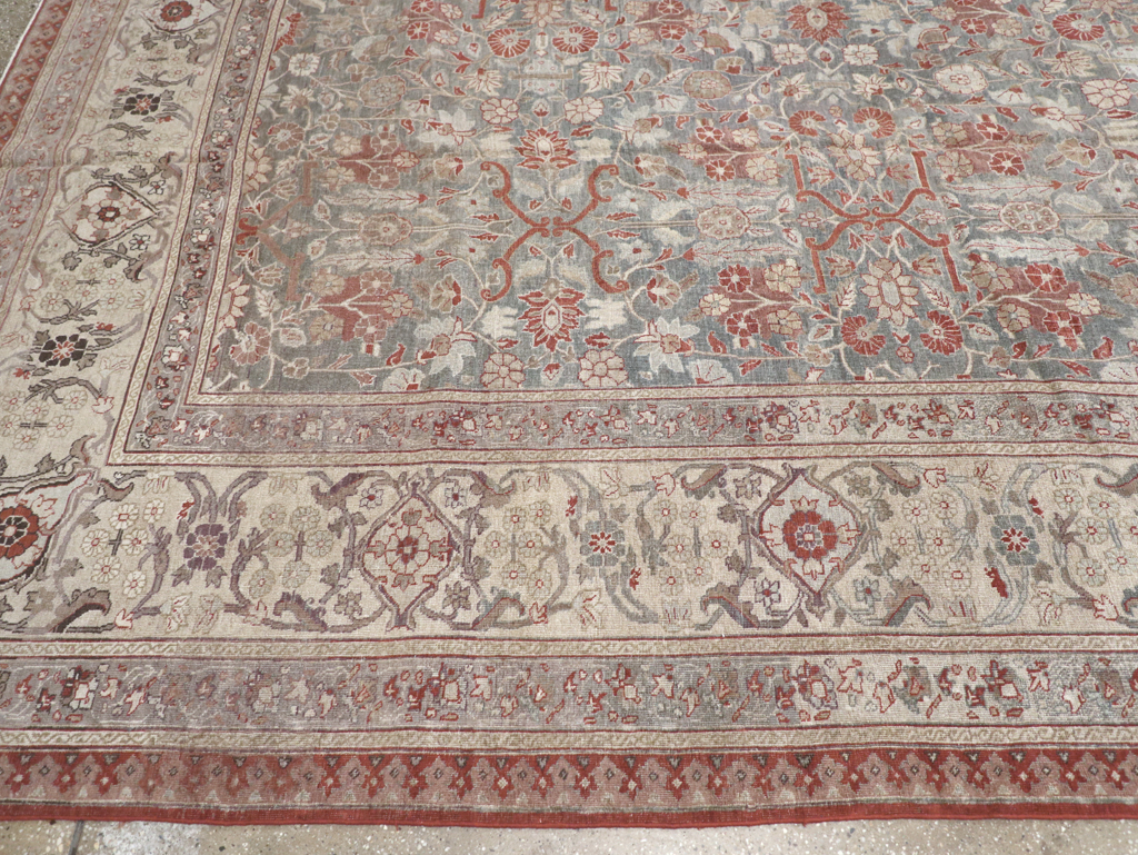 Antique Persian Tabriz Carpet, No.20338 - Staging