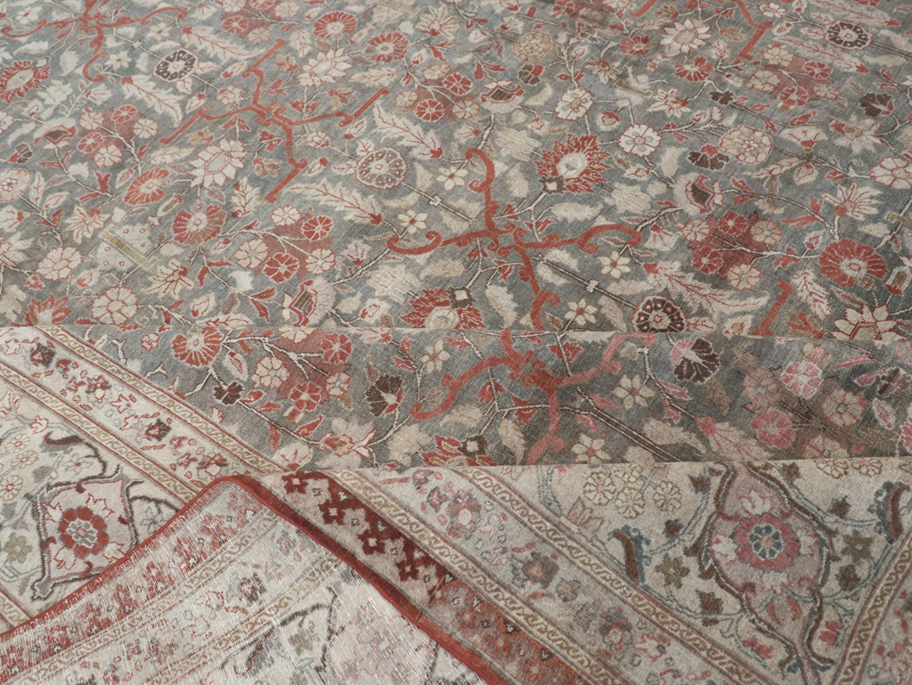 Antique Persian Tabriz Carpet, No.20338 - Staging