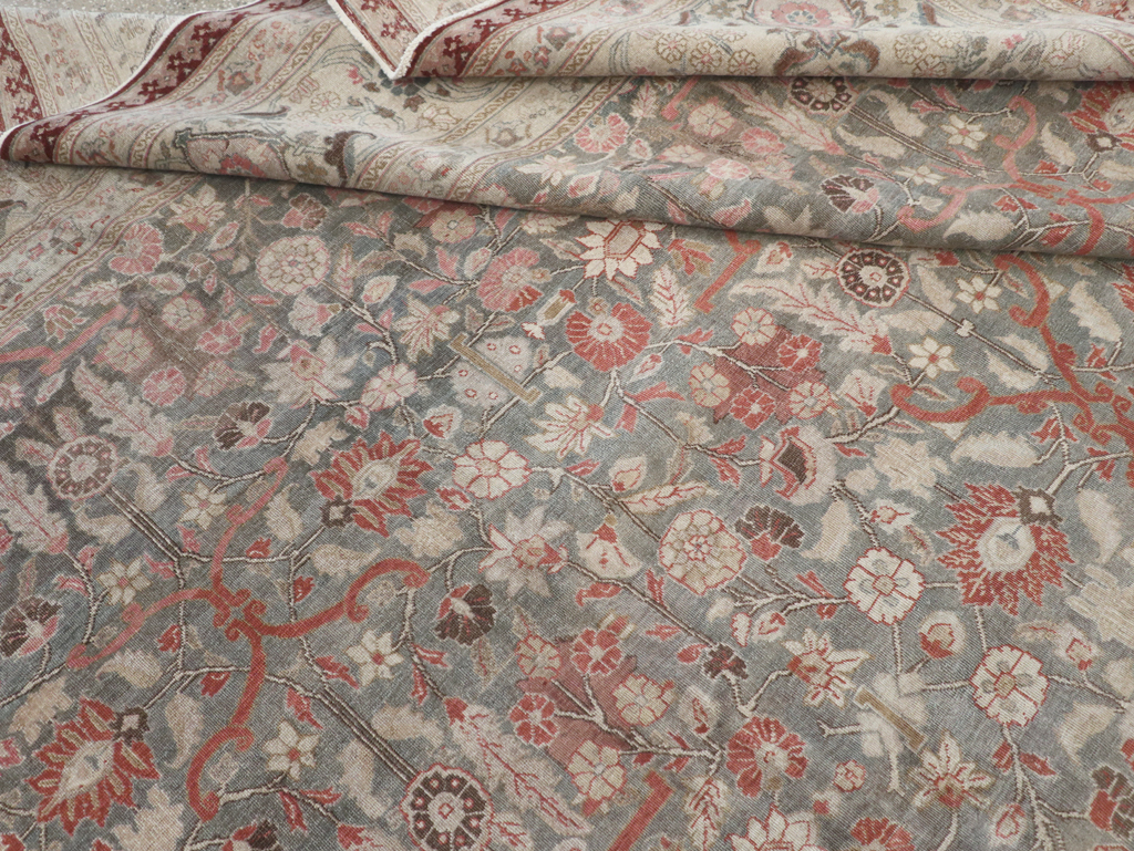 Antique Persian Tabriz Carpet, No.20338 - Staging