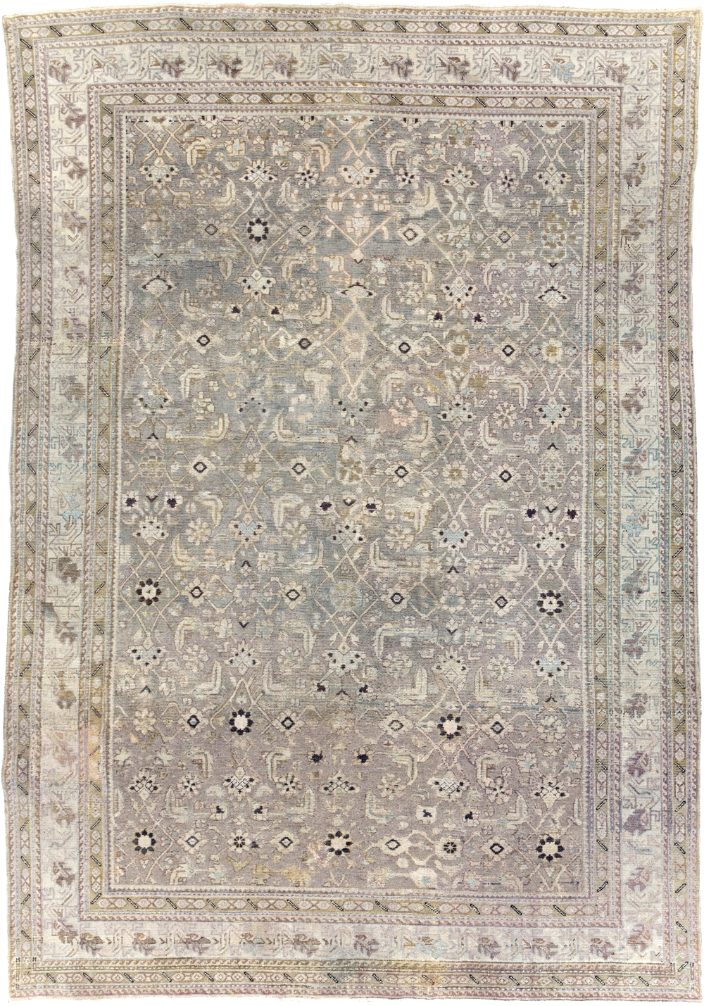 Vintage Persian Malayer Accent Carpet, No.20344 - Staging