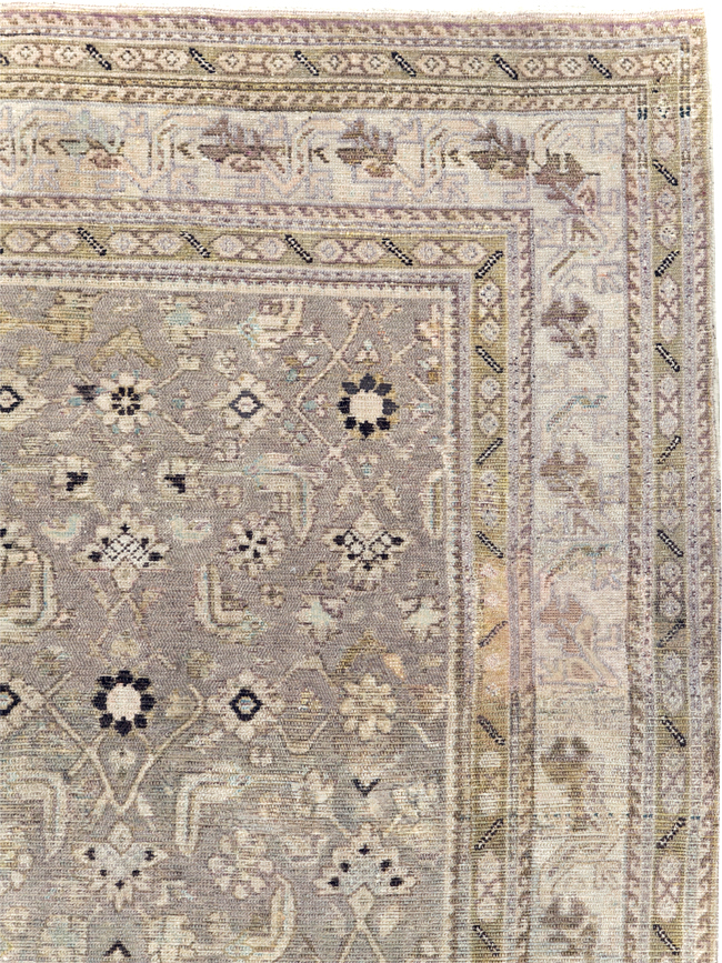 Vintage Persian Malayer Accent Carpet, No.20344 - Staging