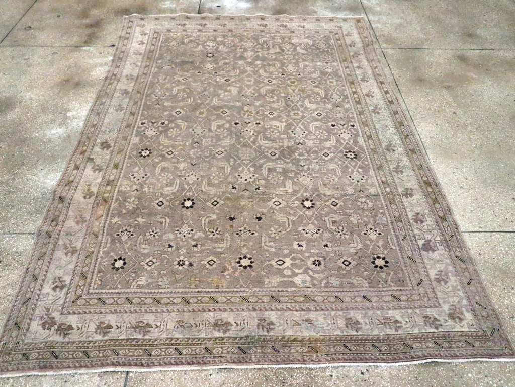 Vintage Persian Malayer Accent Carpet, No.20344 - Staging