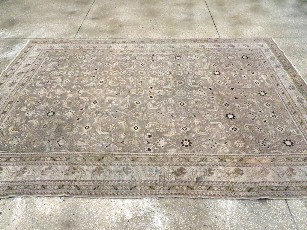 Vintage Persian Malayer Accent Carpet, No.20344 - Staging