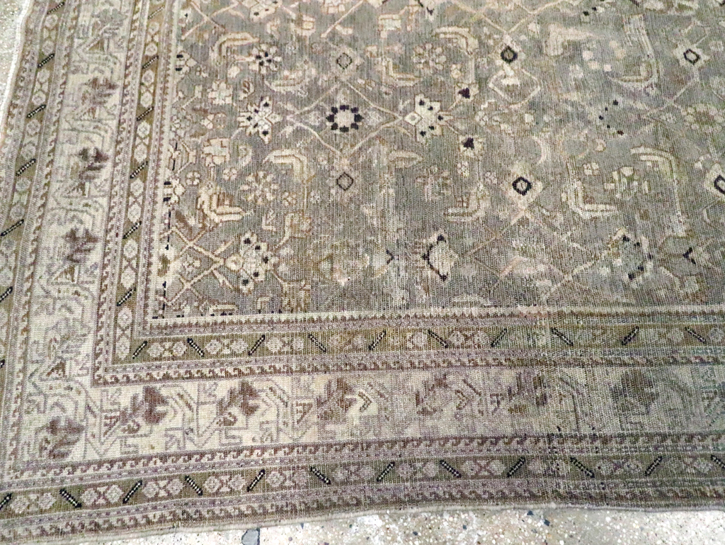Vintage Persian Malayer Accent Carpet, No.20344 - Staging