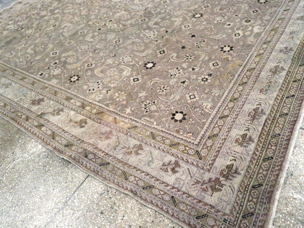 Vintage Persian Malayer Accent Carpet, No.20344 - Staging