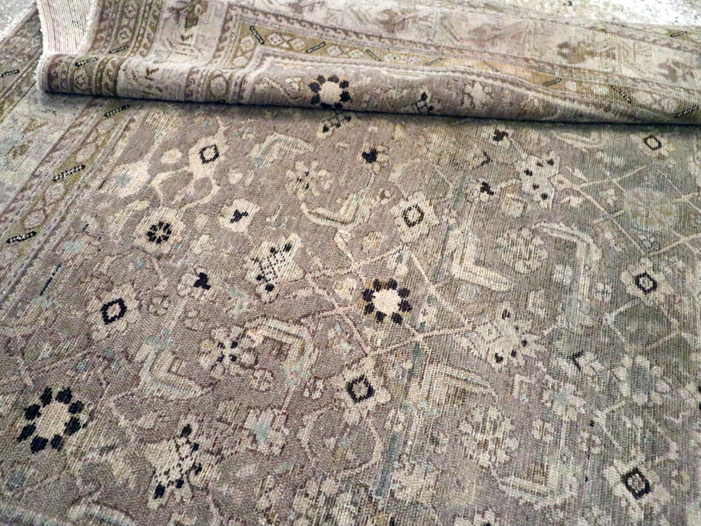 Vintage Persian Malayer Accent Carpet, No.20344 - Staging