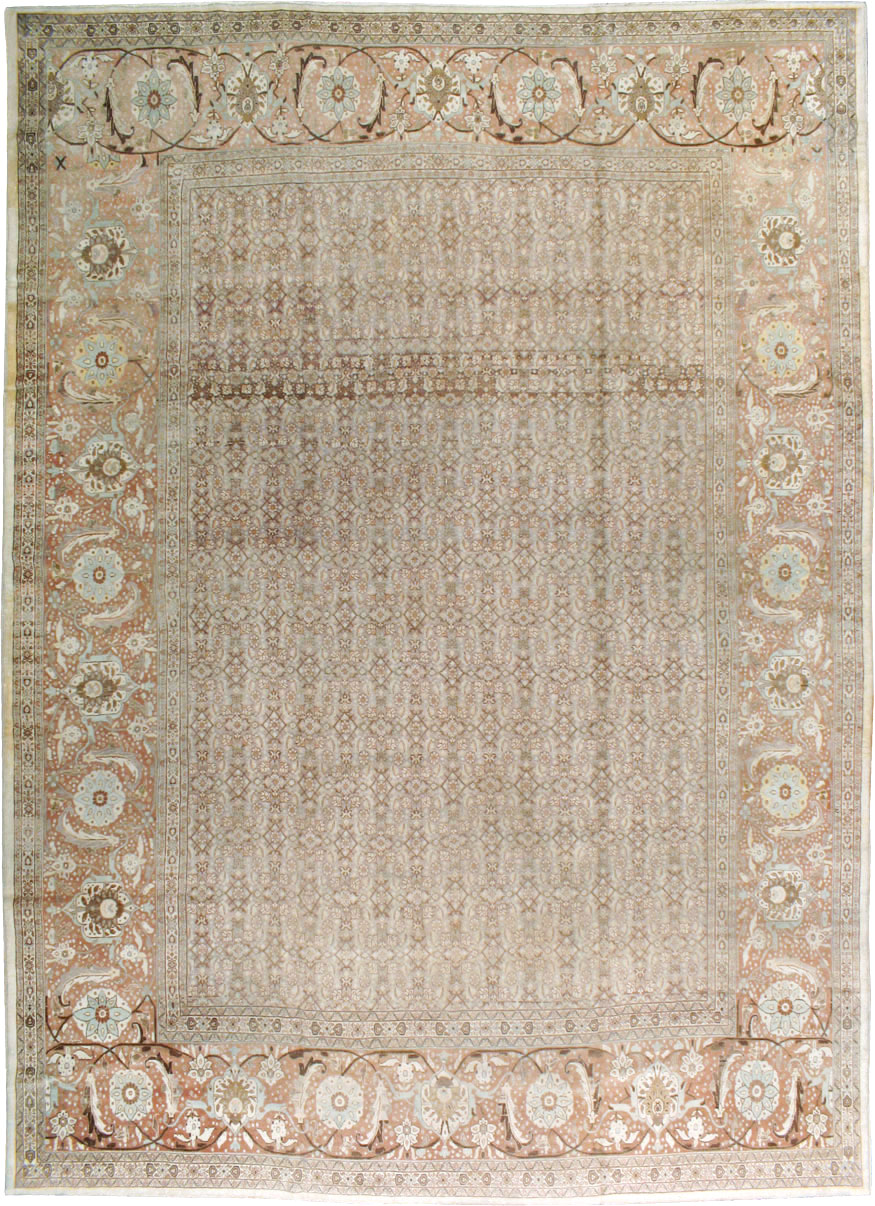 Antique Tabriz Persian Carpet, No.20356 - Staging