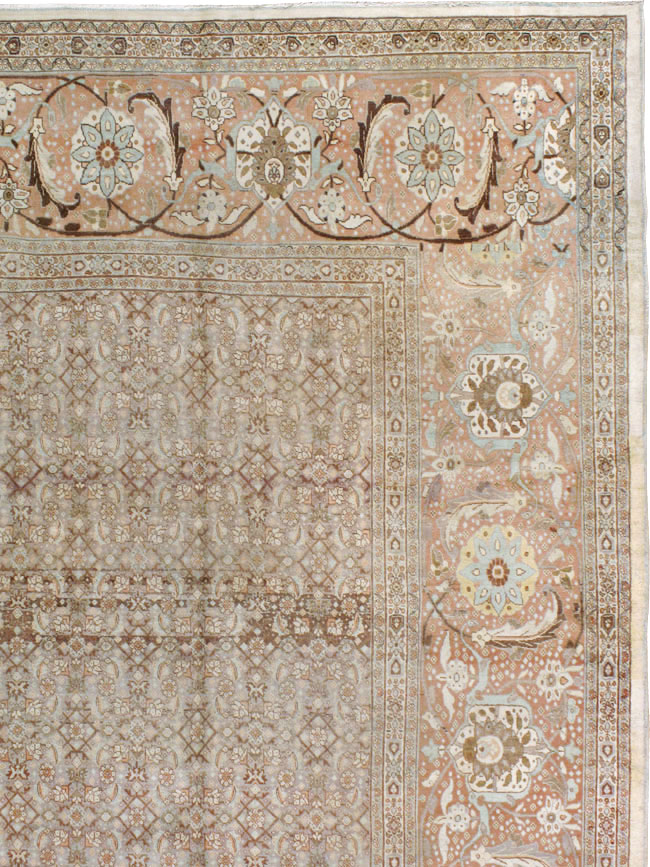 Antique Tabriz Persian Carpet, No.20356 - Staging