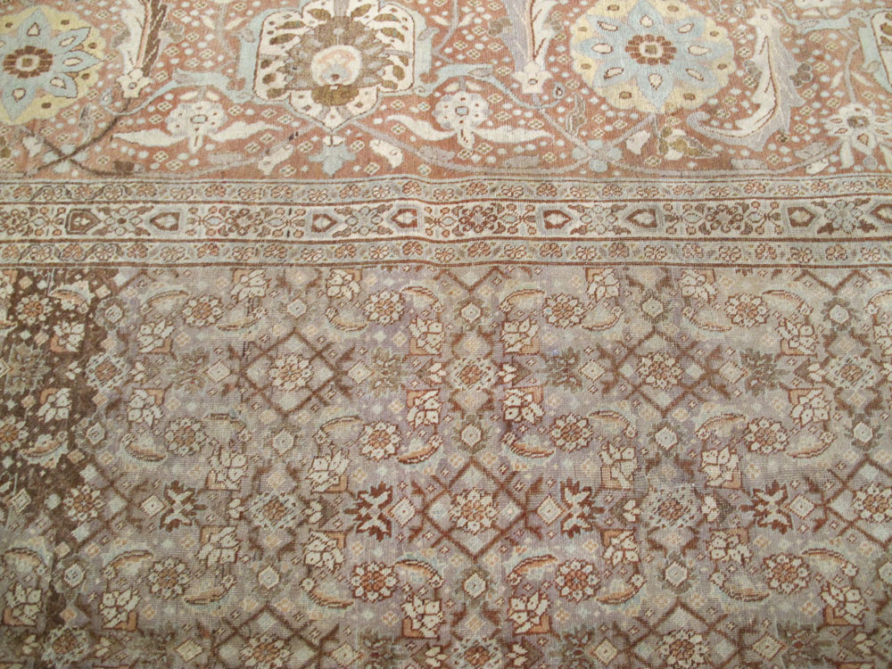 Antique Tabriz Persian Carpet, No.20356 - Staging