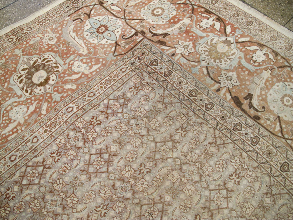 Antique Tabriz Persian Carpet, No.20356 - Staging