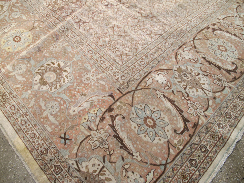 Antique Tabriz Persian Carpet, No.20356 - Staging