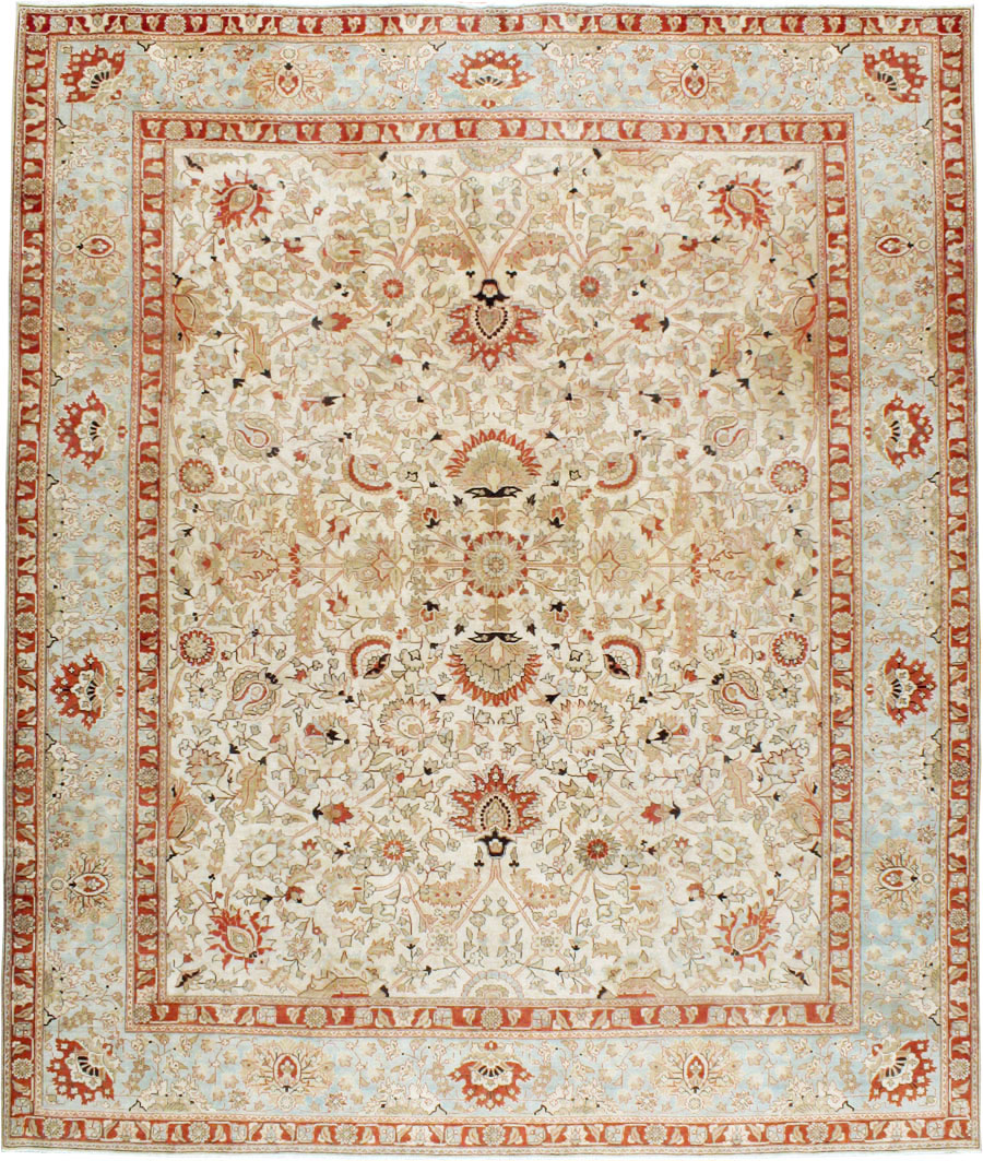 Antique Persian Tabriz Carpet, No.20357 - Staging