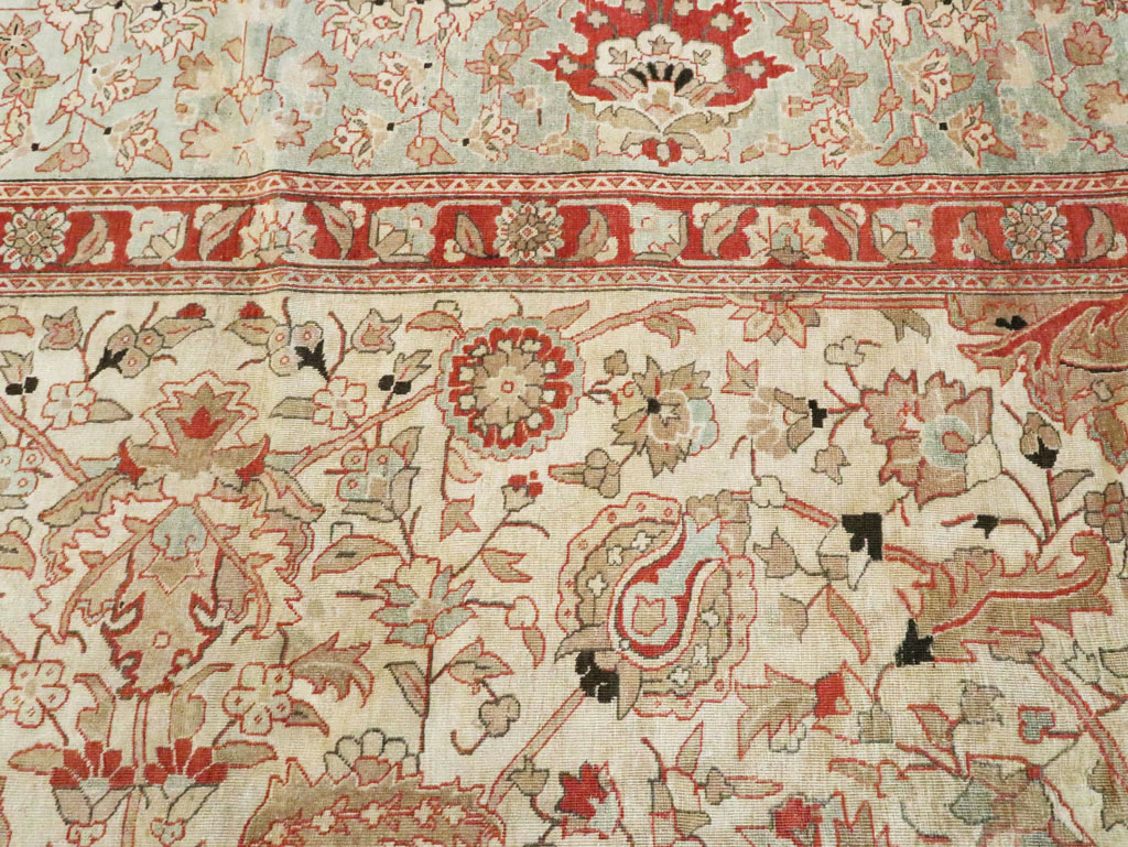 Antique Persian Tabriz Carpet, No.20357 - Staging