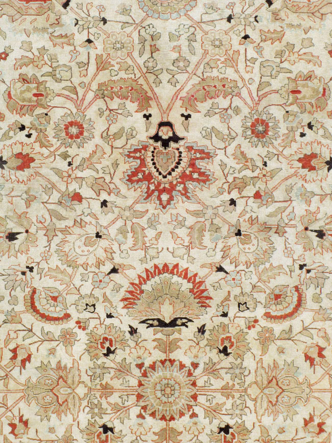Antique Persian Tabriz Carpet, No.20357 - Staging