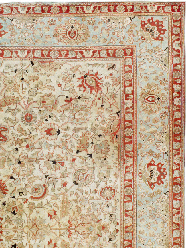 Antique Persian Tabriz Carpet, No.20357 - Staging