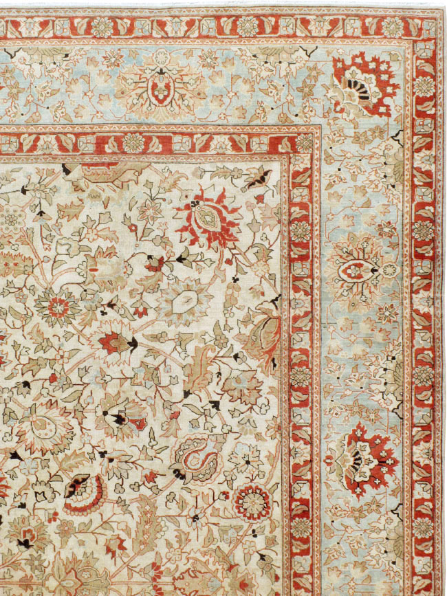 Antique Persian Tabriz Carpet, No.20357 - Staging