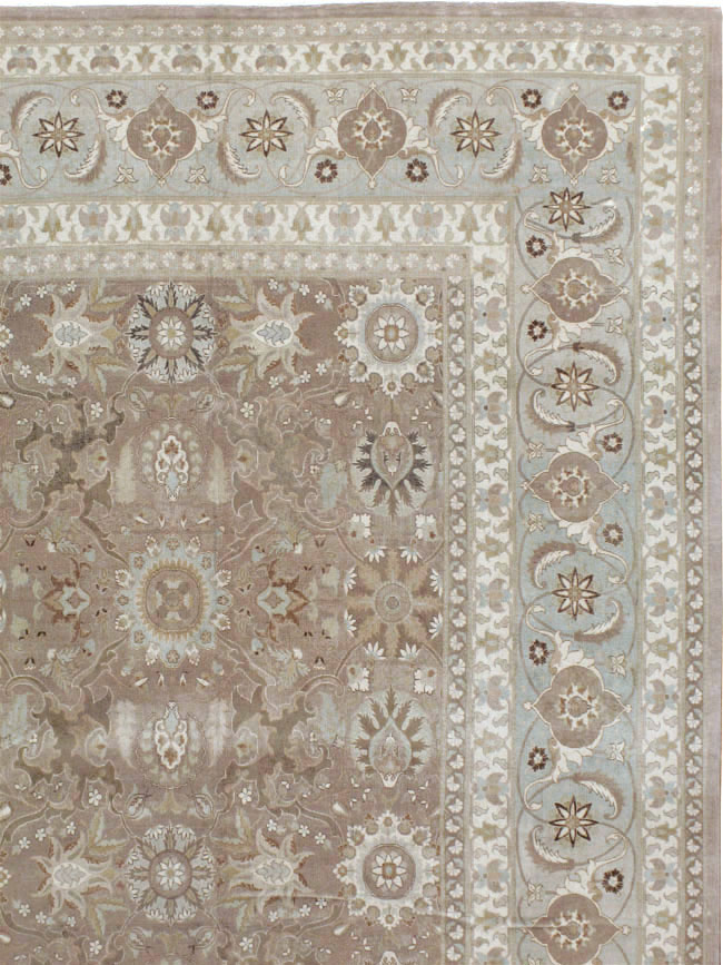 Antique Persian Tabriz Carpet, No.20376 - Staging
