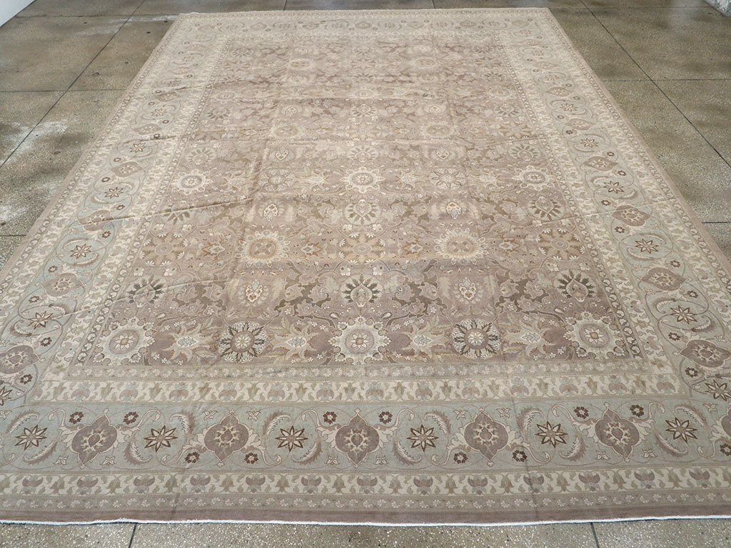 Antique Persian Tabriz Carpet, No.20376 - Staging