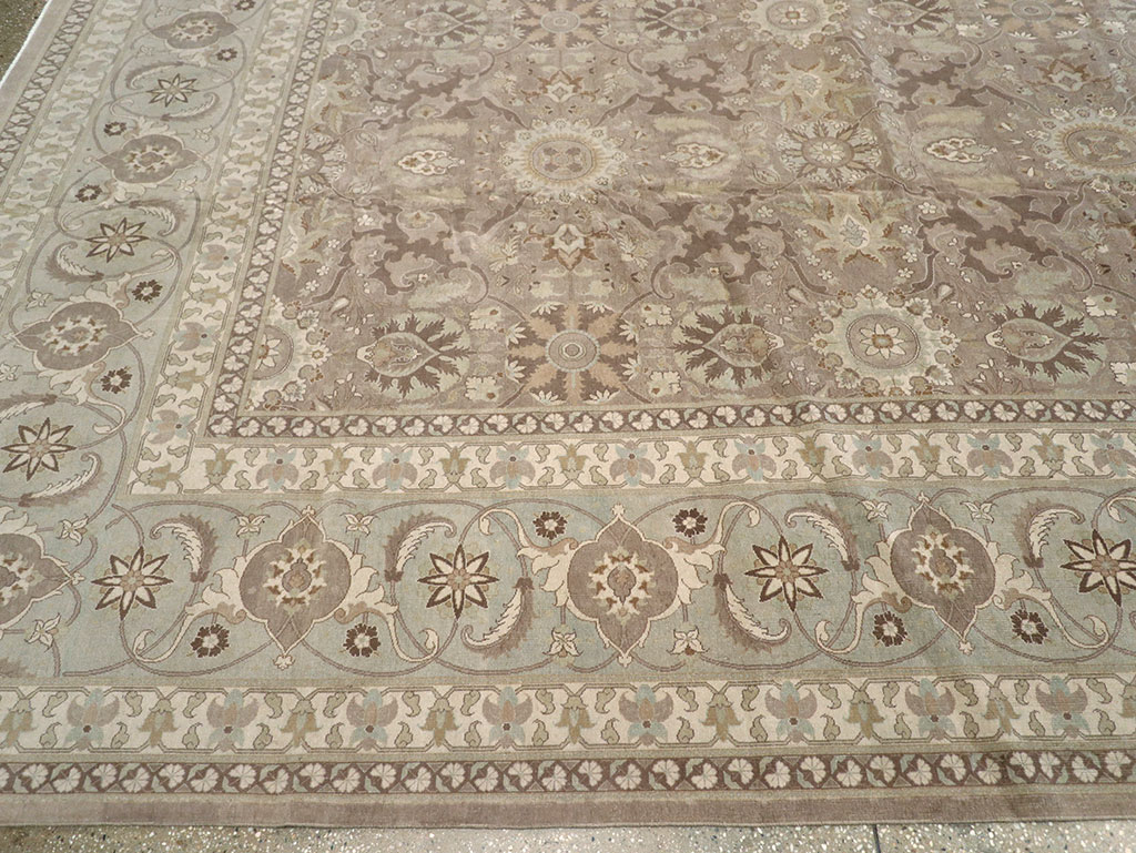 Antique Persian Tabriz Carpet, No.20376 - Staging
