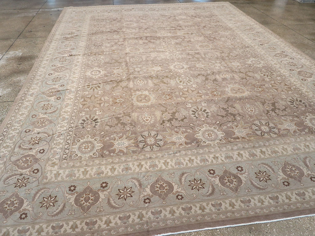 Antique Persian Tabriz Carpet, No.20376 - Staging
