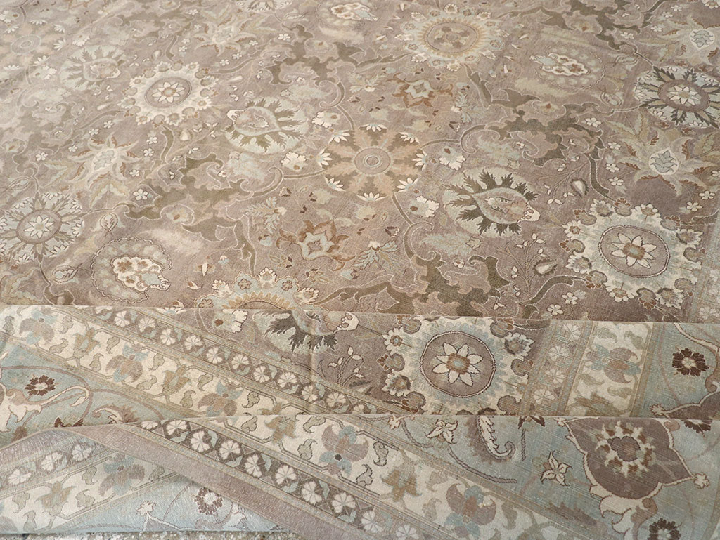 Antique Persian Tabriz Carpet, No.20376 - Staging