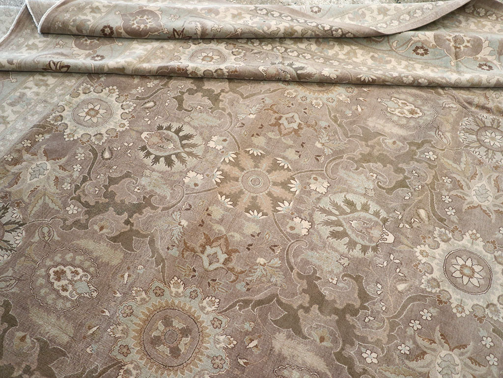 Antique Persian Tabriz Carpet, No.20376 - Staging