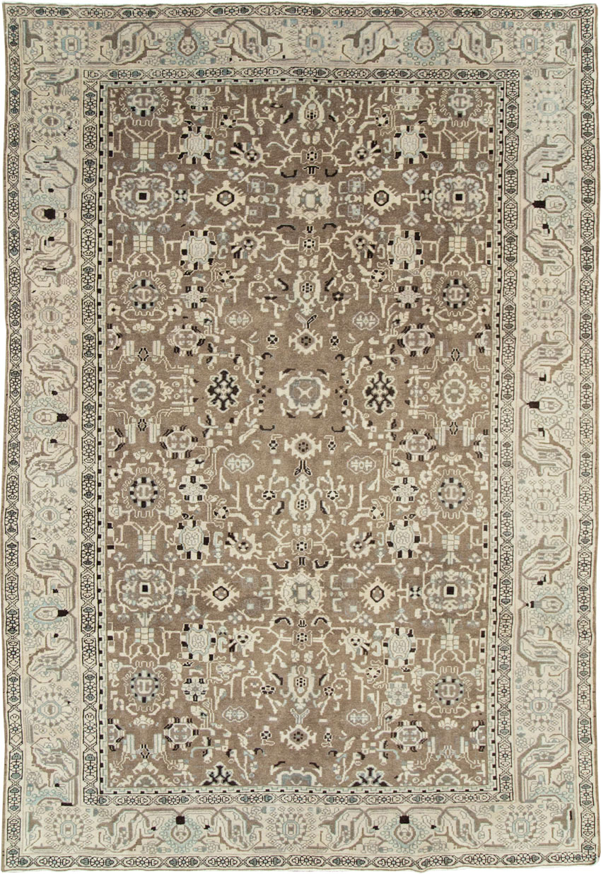 Vintage Persian Malayer Room Size Carpet, No.20388 - Staging