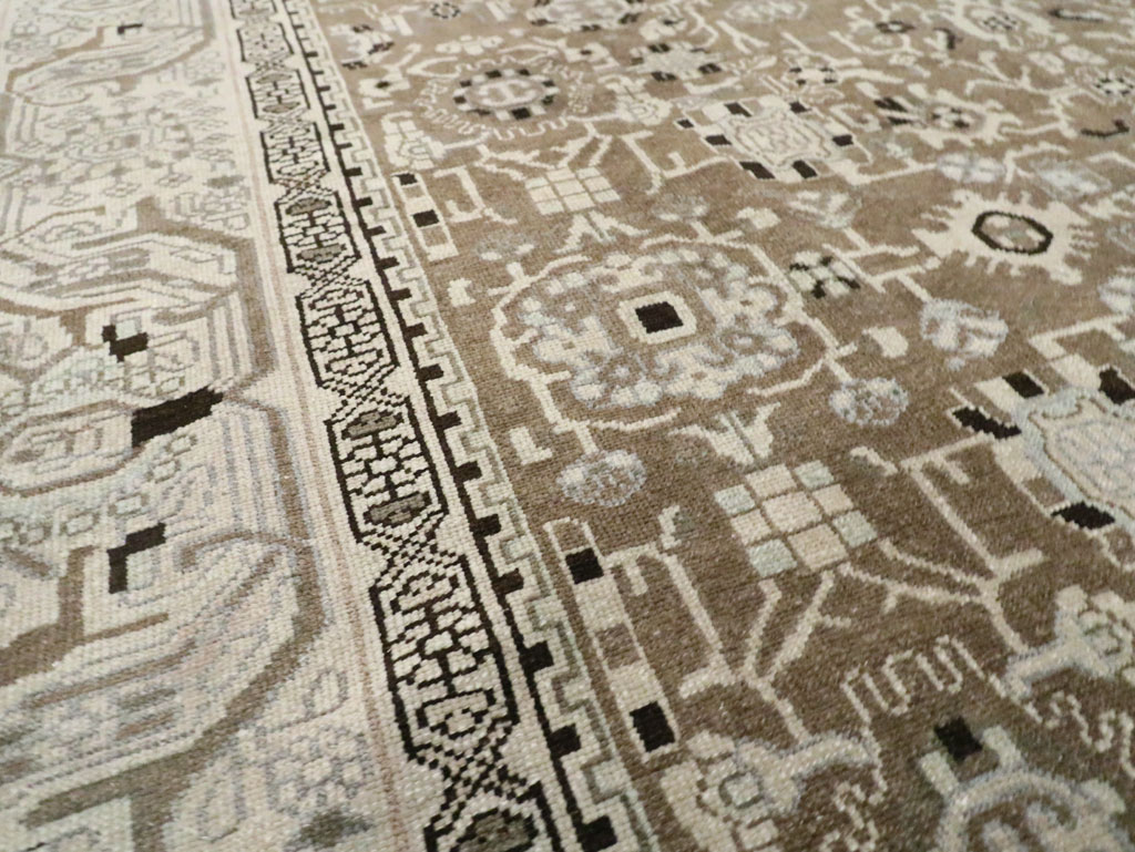 Vintage Persian Malayer Room Size Carpet, No.20388 - Staging