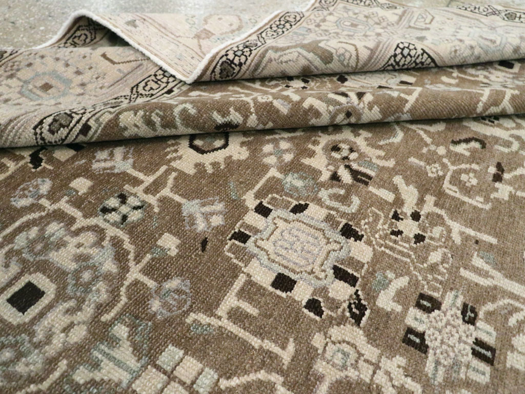 Vintage Persian Malayer Room Size Carpet, No.20388 - Staging