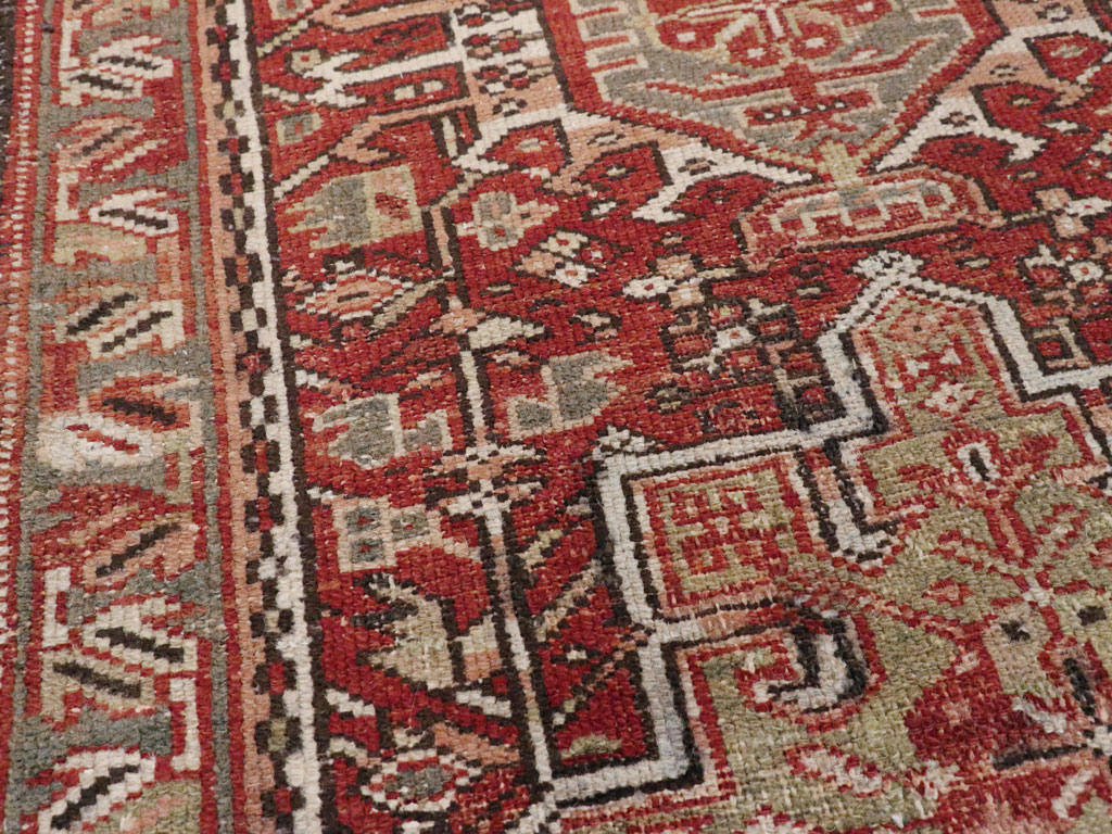 Vintage Persian Karajeh Rug, No.20407 - Staging