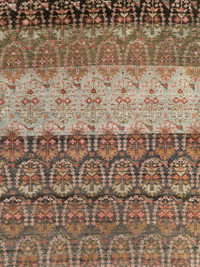 Vintage Persian Malayer Rug, No.20410 - Staging