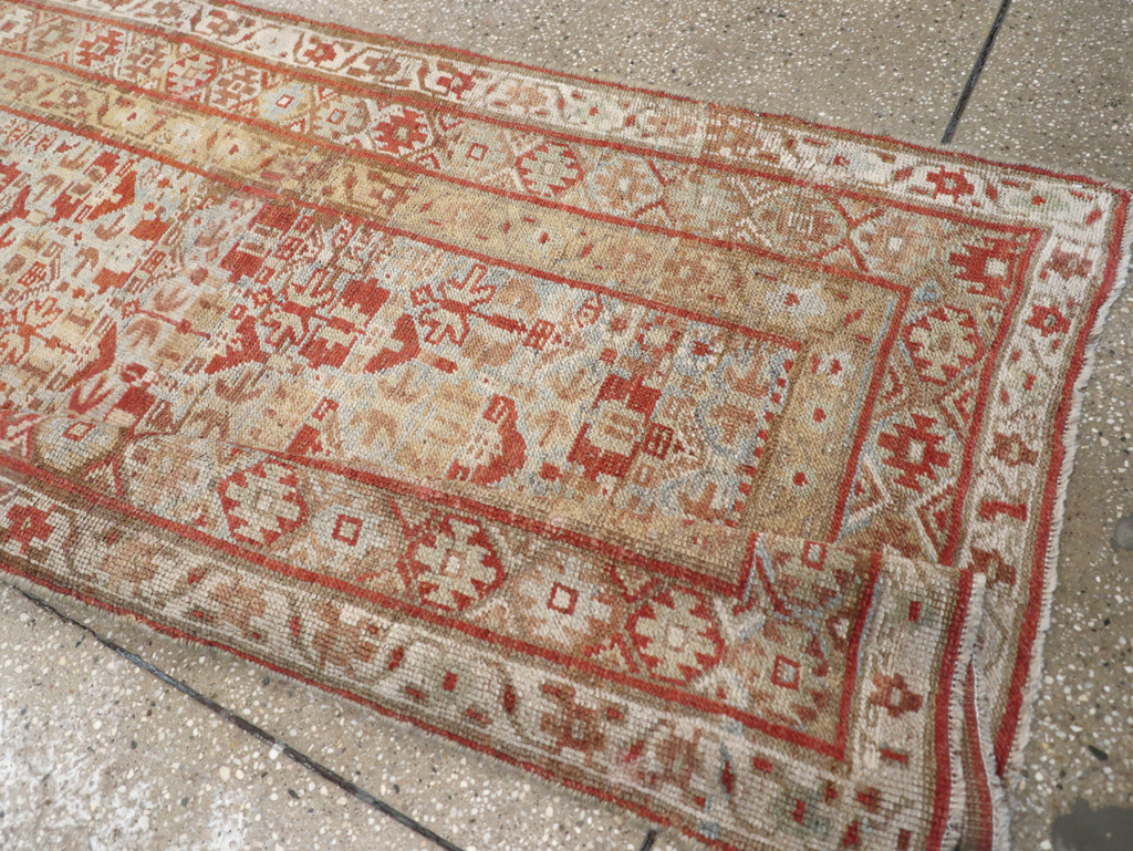 Vintage Persian Kurdish Runner, No.20411 - Staging