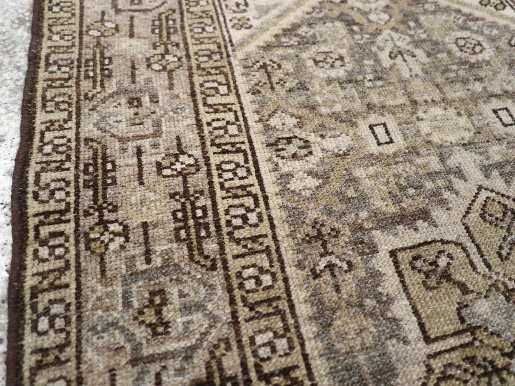 Vintage Persian Malayer Throw Rug, No.20419 - Staging