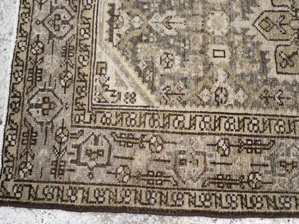 Vintage Persian Malayer Throw Rug, No.20419 - Staging