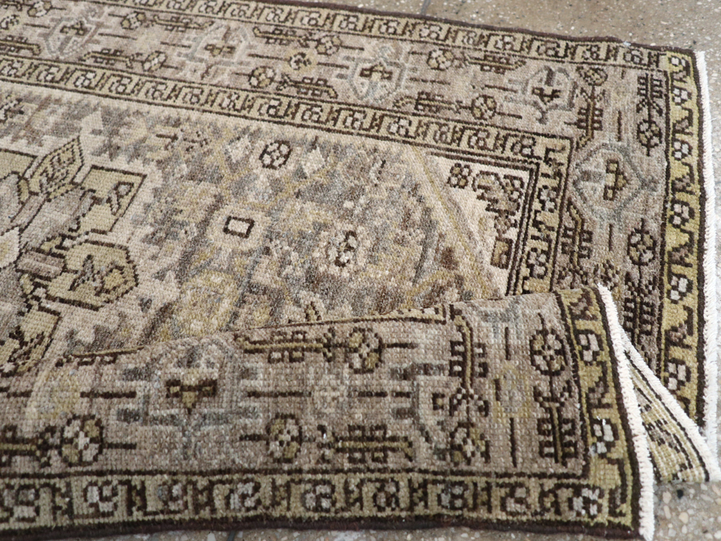 Vintage Persian Malayer Throw Rug, No.20419 - Staging