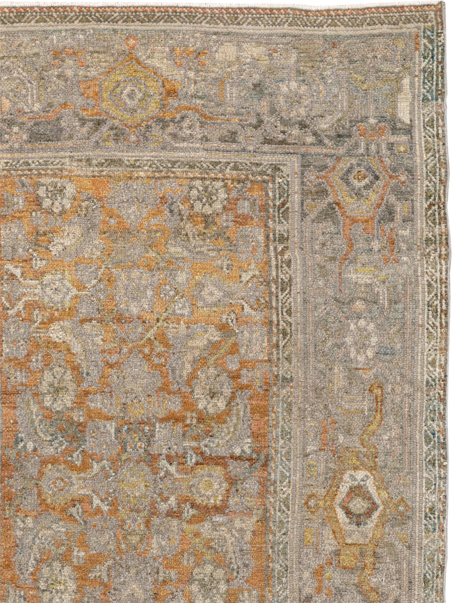 Antique Persian Kurdish Small Gallery Rug, No.20420 - Staging