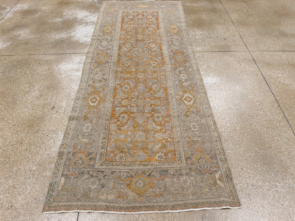 Antique Persian Kurdish Small Gallery Rug, No.20420 - Staging