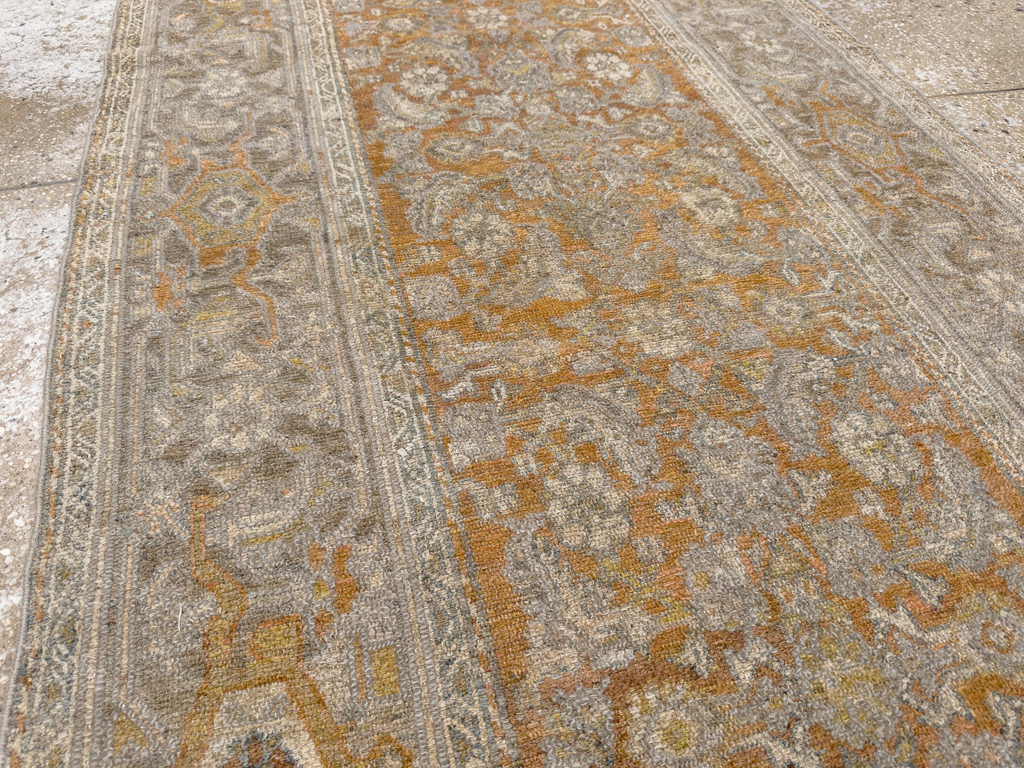 Antique Persian Kurdish Small Gallery Rug, No.20420 - Staging