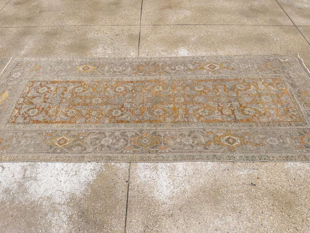 Antique Persian Kurdish Small Gallery Rug, No.20420 - Staging