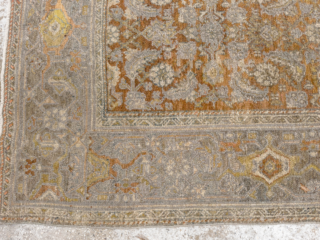 Antique Persian Kurdish Small Gallery Rug, No.20420 - Staging