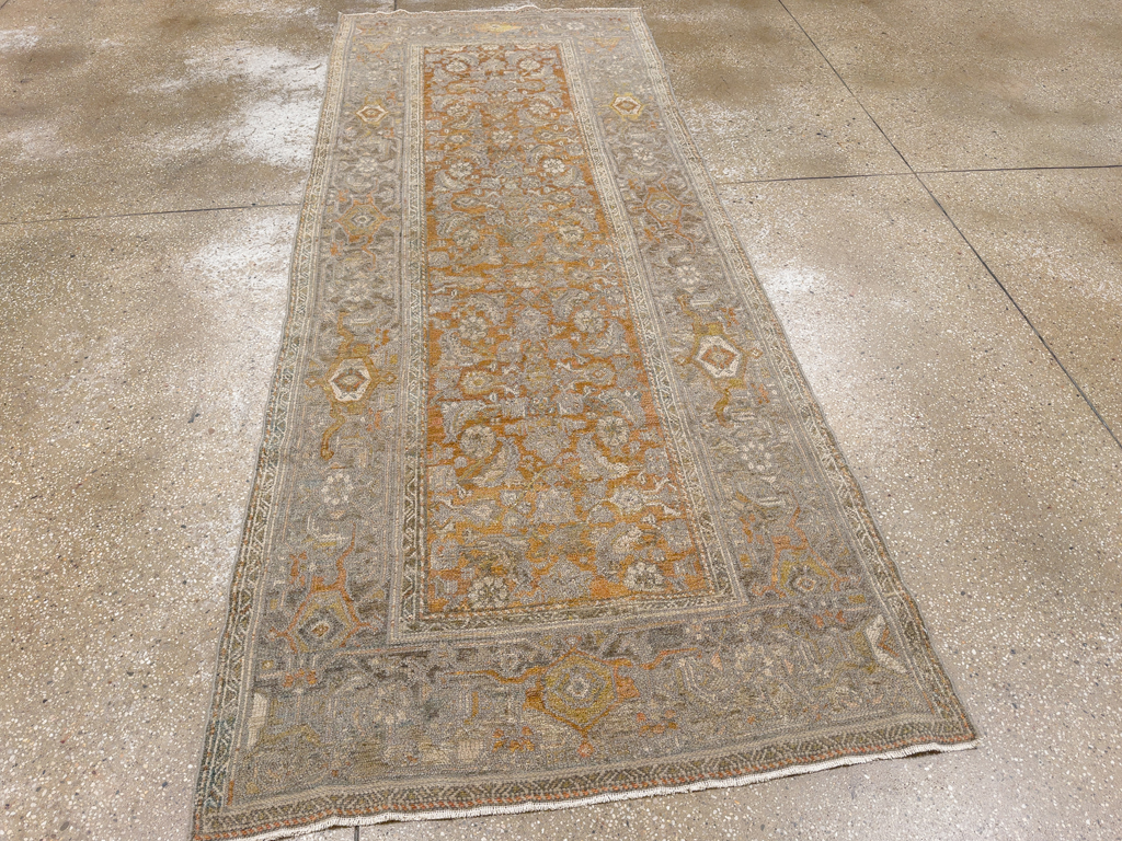 Antique Persian Kurdish Small Gallery Rug, No.20420 - Staging