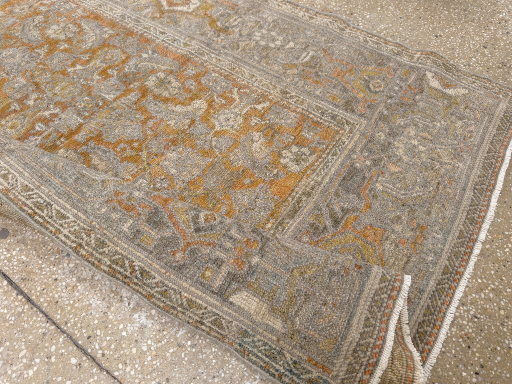 Antique Persian Kurdish Small Gallery Rug, No.20420 - Staging