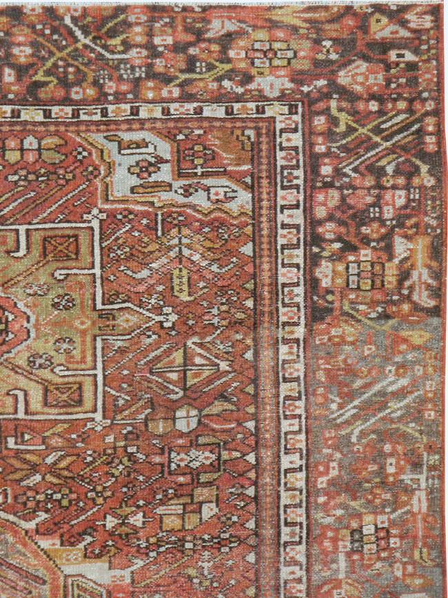 Vintage Persian Karajeh Rug, No.20425 - Staging
