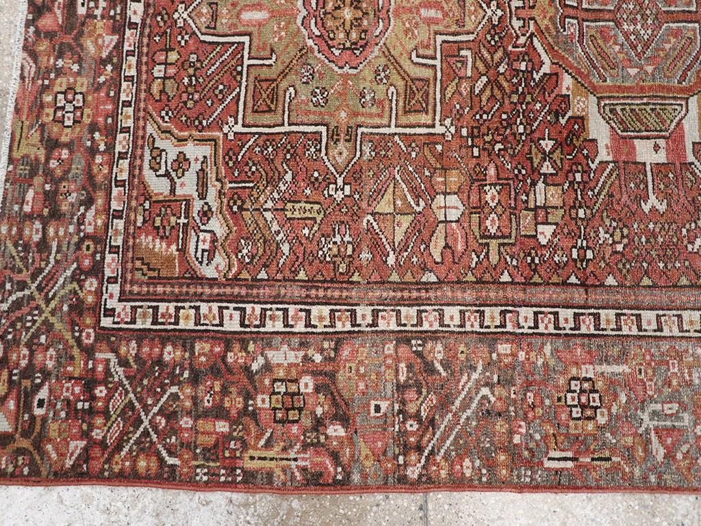 Vintage Persian Karajeh Rug, No.20425 - Staging