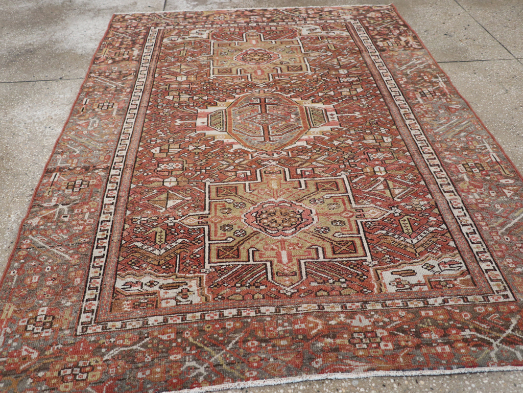 Vintage Persian Karajeh Rug, No.20425 - Staging