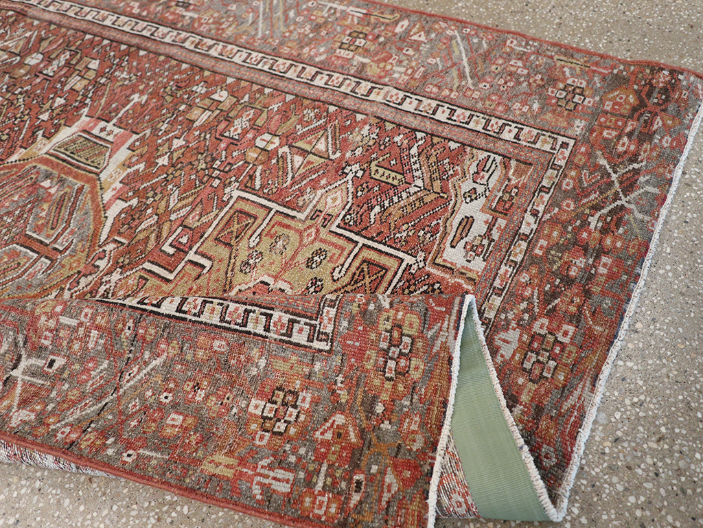 Vintage Persian Karajeh Rug, No.20425 - Staging