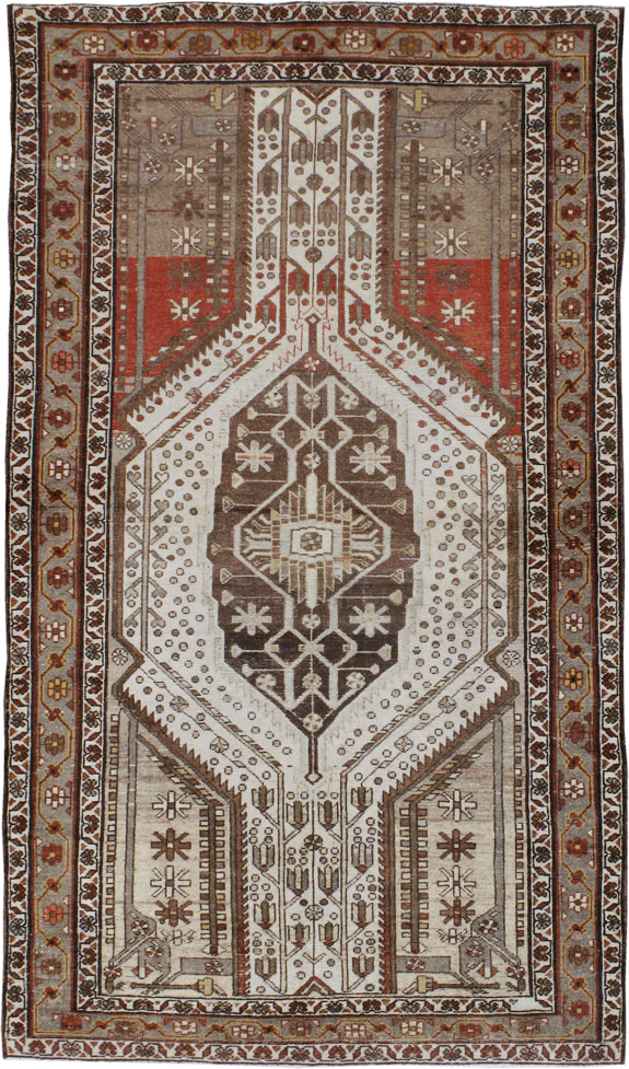 Vintage Persian Malayer Rug, No.20433 - Staging