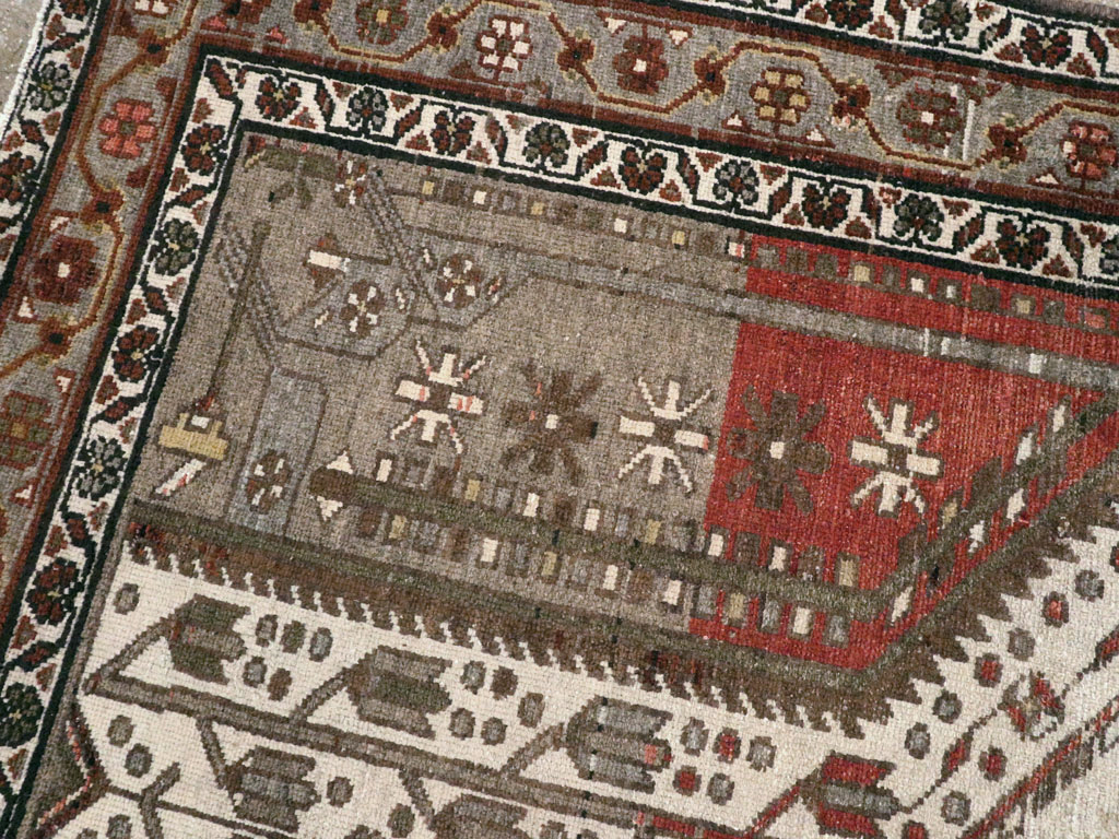 Vintage Persian Malayer Rug, No.20433 - Staging
